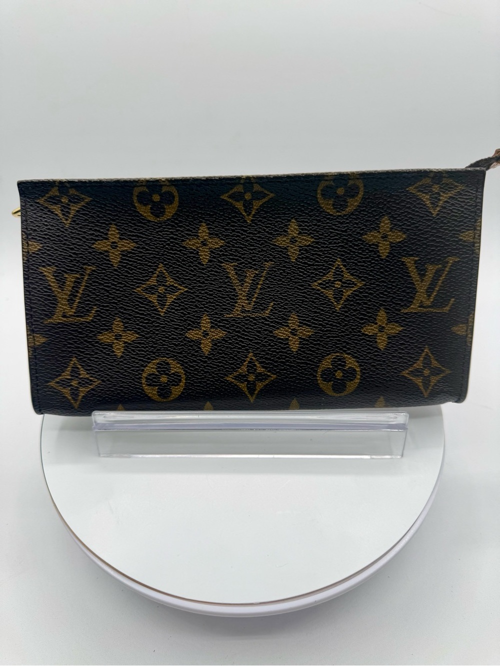 Louis Vuitton Monogram Zip Pouch in coated canvas super clean inside and out